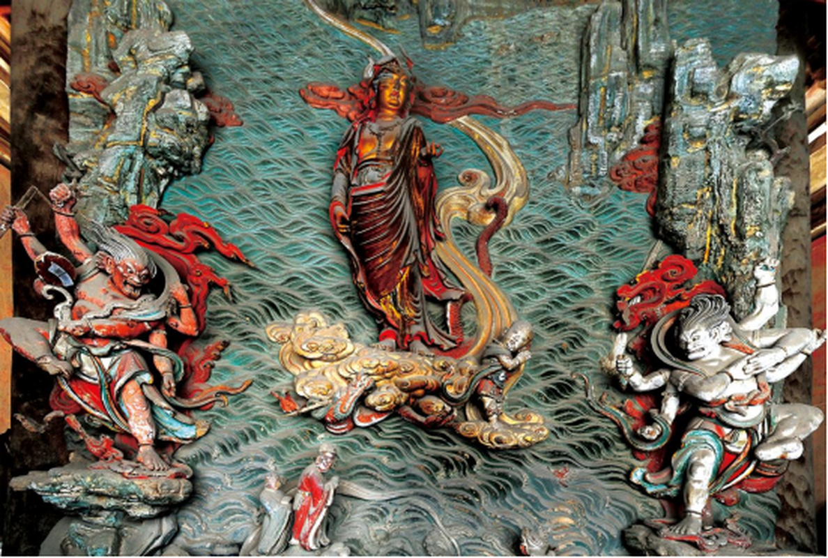 福胜寺渡海观音悬塑